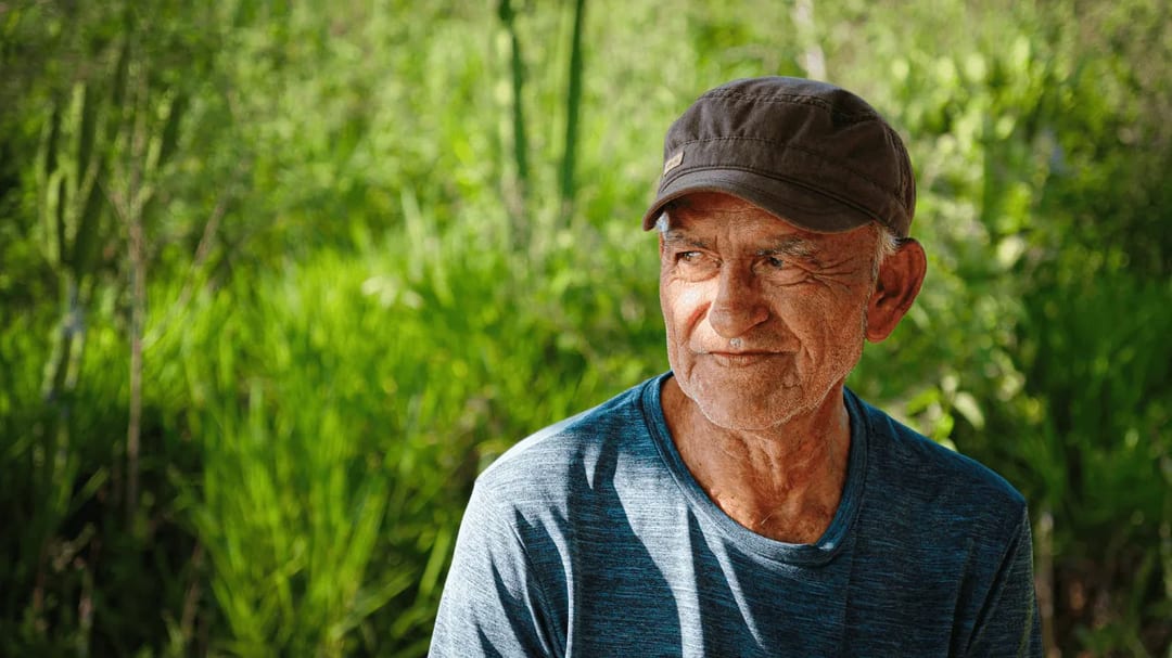 Don Jesús Barragán en el Bioparque Móncora, Barichara